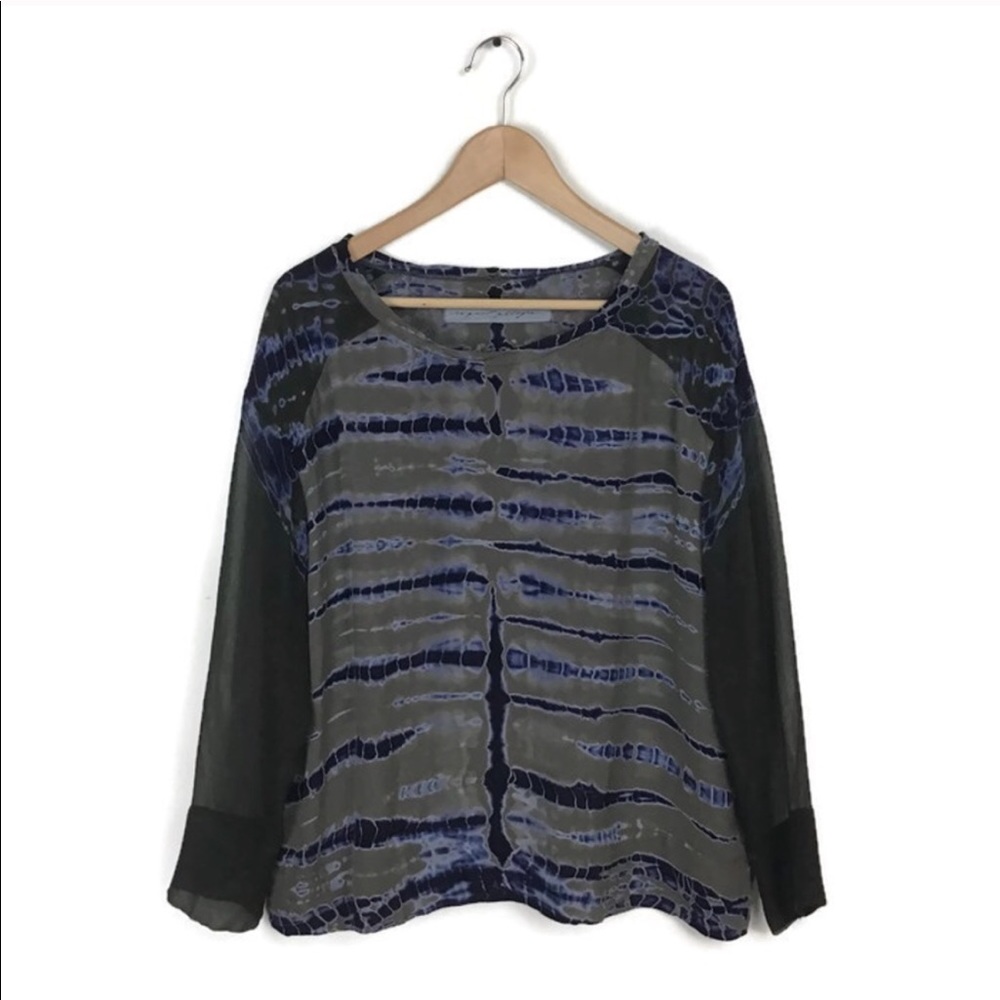 Raquel Allegra Top Blouse Silk Tie Dye